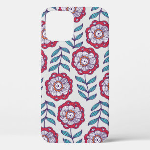 Case-Mate iPhone Case Motif fluide floral, texture sans fin avec flux