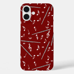 Coques iPhone 16 Plus Motif Flute Music Note