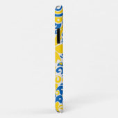 Coques Case-Mate iPhone Motif folklorique aux couleurs du drapeau ukrainie (Dos/Droite)