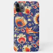 Coques Case-Mate iPhone 💛 🧡 💙 motif folklorique aux fleurs jaunes 002 (Dos)