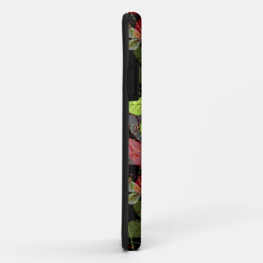 Coques Case-Mate iPhone Motif foncé d'automne (Dos/Droite)