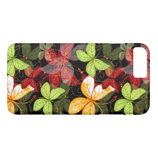 Coques Case-Mate iPhone Motif foncé d'automne (Dos (Horizontal))