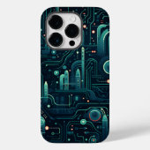 Coques Case-Mate iPhone Motif foncé électronique Sci-Fi (Verso)