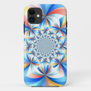 Coque iPhone 11 motif fractal Abstrait 5