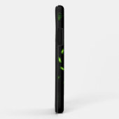 Coques Case-Mate iPhone motif fractal Abstrait vert clair (Dos/Droite)