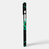 Coques Case-Mate iPhone Motif fractal vert s'adapte à tous les cas (Verso / Gauche)