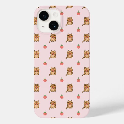 Coques Case-Mate iPhone motif fraise et chipmunk (Verso)