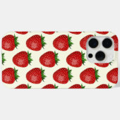 Coques Case-Mate iPhone Motif Fraise, Fraises Rouges, Fruit, Feuille (Verso (horizontal))