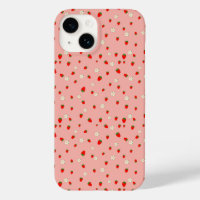 Motif Fraises et Fleurs
