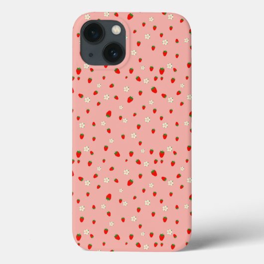Coques Case-Mate iPhone Motif Fraises et Fleurs (Verso)
