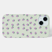 Coques Case-Mate iPhone Motif Fraises Violettes (Verso (horizontal))