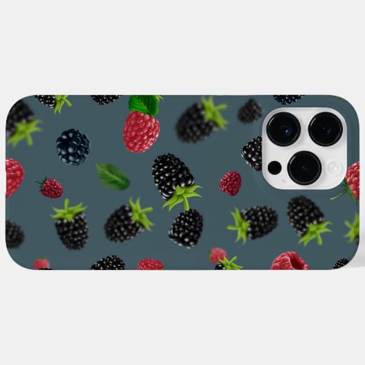 Coques Case-Mate iPhone Motif framboise 2 (Verso (horizontal))