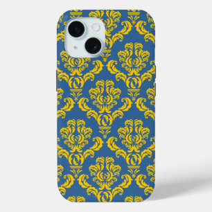 Coque Pour iPhone 15 Motif français #10 de damassé d'empire