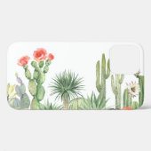 Coques Case-Mate iPhone Motif frontalier des cactus en fleurs (Verso (horizontal))