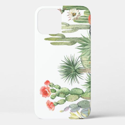Coques Case-Mate iPhone Motif frontalier des cactus en fleurs (Verso)