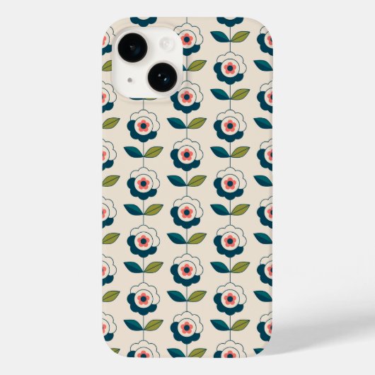 Coques Case-Mate iPhone Motif Fun Jardin Retro (Verso)
