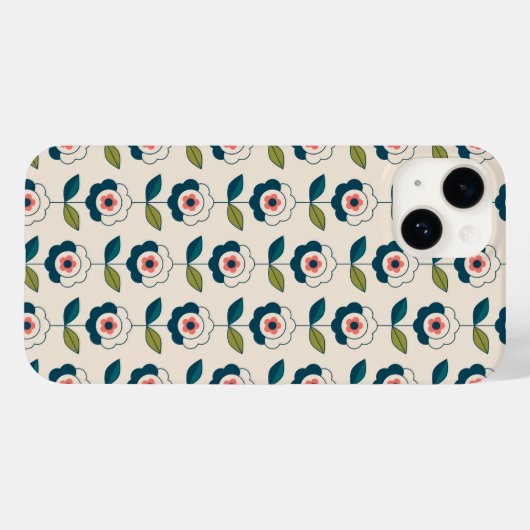 Coques Case-Mate iPhone Motif Fun Jardin Retro (Verso (horizontal))