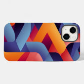 Coques Case-Mate iPhone motif géométrique 3D dynamique 2 (Verso (horizontal))