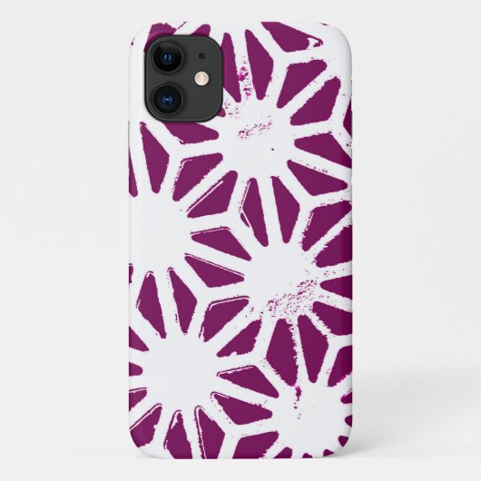 Coques Case-Mate iPhone Motif géométrique à baies et blanc (Dos)