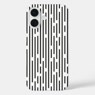 Coques iPhone 16 Motif géométrique à ligne noire