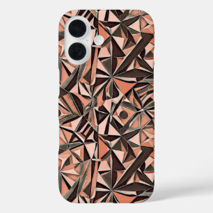 Coques iPhone 16 Motif géométrique abstrait 39 - Boîtier Iphone