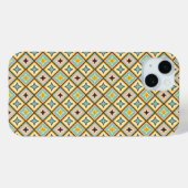 Coques Case-Mate iPhone Motif géométrique abstrait avec des formes de diam (Verso (horizontal))