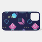 Coques Case-Mate iPhone motif géométrique Abstrait, formes de trait. (Verso (horizontal))