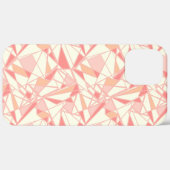 Coques Case-Mate iPhone Motif géométrique abstrait rose beige (Verso / Droite)