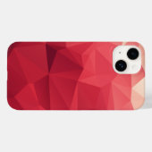 Coques Case-Mate iPhone Motif géométrique Abstrait triangulaire rouge (Verso (horizontal))