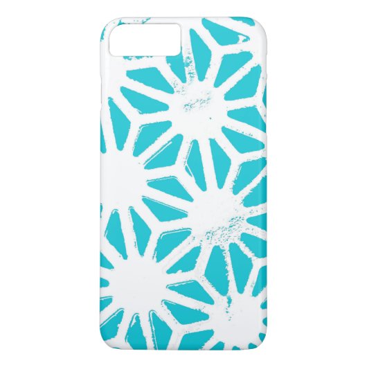 Coques Case-Mate iPhone Motif géométrique Aqua (Dos)