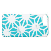 Coques Case-Mate iPhone Motif géométrique Aqua (Dos (Horizontal))