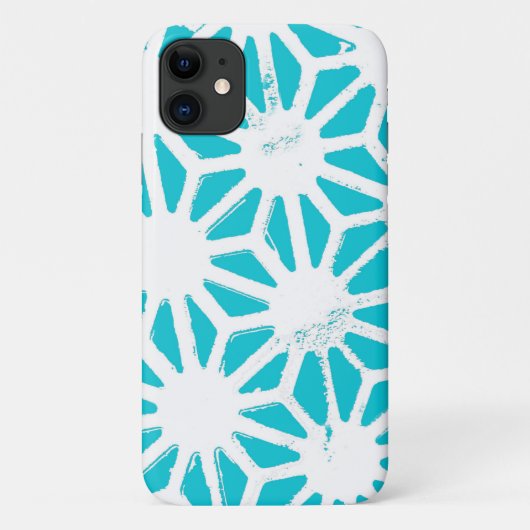 Coques Case-Mate iPhone Motif géométrique Aqua (Dos)