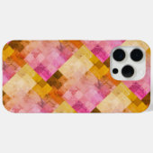 Coques Case-Mate iPhone Motif géométrique Aquarelle rose (Verso (horizontal))