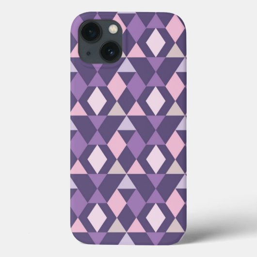 Coques Case-Mate iPhone Motif géométrique arabe pourpre (Verso)