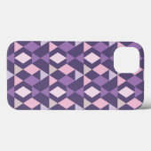 Coques Case-Mate iPhone Motif géométrique arabe pourpre (Verso (horizontal))
