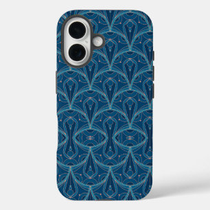 Coques iPhone 16 Motif géométrique Art Déco répétitif