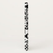 Coques Case-Mate iPhone Motif géométrique Aztec noir et blanc (Dos/Gauche)