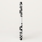 Coques Case-Mate iPhone Motif géométrique Aztec noir et blanc (Dos/Gauche)