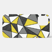 Coques Case-Mate iPhone Motif géométrique bas-poly rétro (Verso (horizontal))