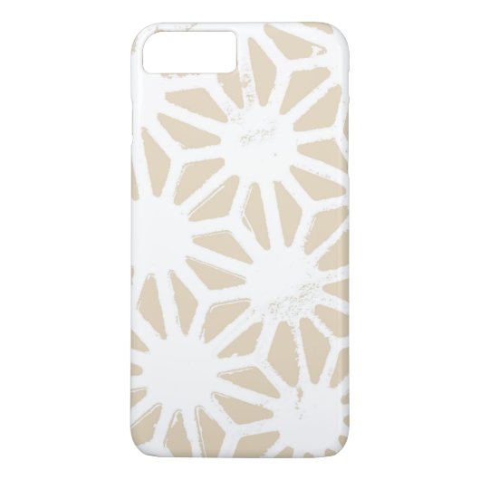 Coques Case-Mate iPhone Motif géométrique beige (Dos)