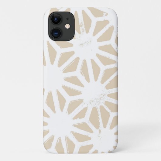 Coques Case-Mate iPhone Motif géométrique beige (Dos)