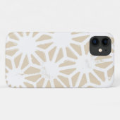 Coques Case-Mate iPhone Motif géométrique beige (Dos (Horizontal))
