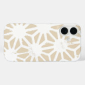 Coques Case-Mate iPhone Motif géométrique beige (Verso (horizontal))