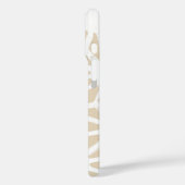 Coques Case-Mate iPhone Motif géométrique beige (Verso / Gauche)