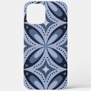 Case-Mate iPhone Case Motif géométrique bleu de style rétro