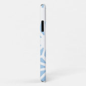 Coques Case-Mate iPhone Motif géométrique bleu pâle (Dos/Droite)