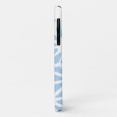 Coques Case-Mate iPhone Motif géométrique bleu pâle (Dos/Gauche)