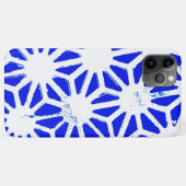Coques Case-Mate iPhone Motif géométrique bleu royal (Dos (Horizontal))