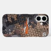 Coques Case-Mate iPhone Motif géométrique camouflage de chasse robuste mod (Verso (horizontal))