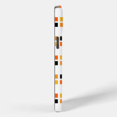 Coques Case-Mate iPhone Motif géométrique Carré orange jaune (Verso / Droite)